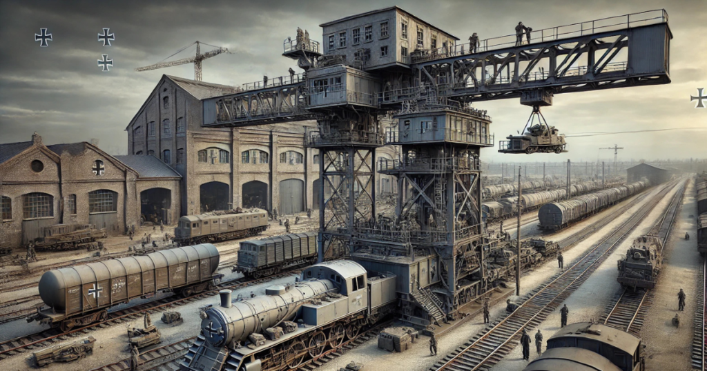 ww2 german railway gantry crane